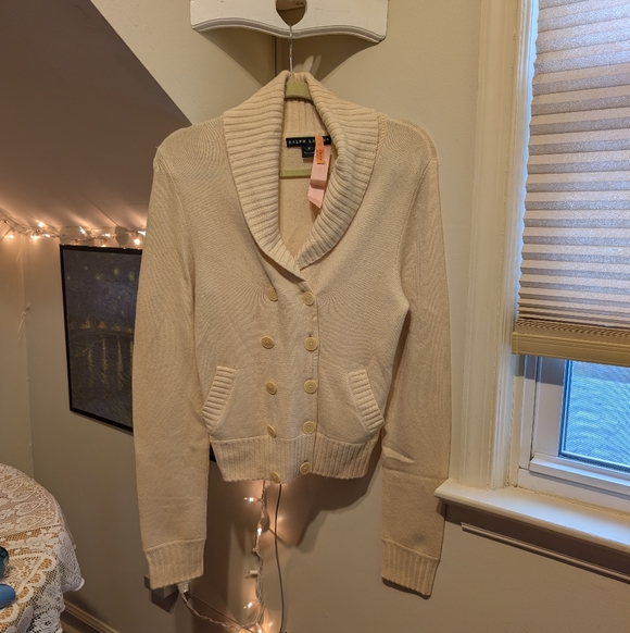 Ralph Lauren Black Label Sweaters - Rare Vintage Ralph Lauren Black Label Cashmere Cream Sweater
